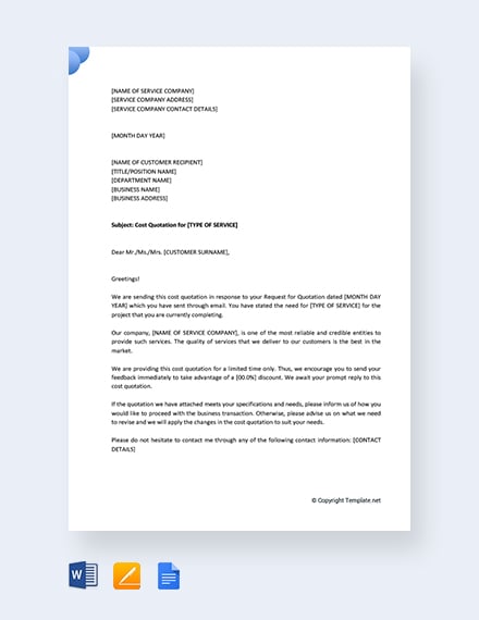 Sample Letter For Quotation Submission from images.template.net