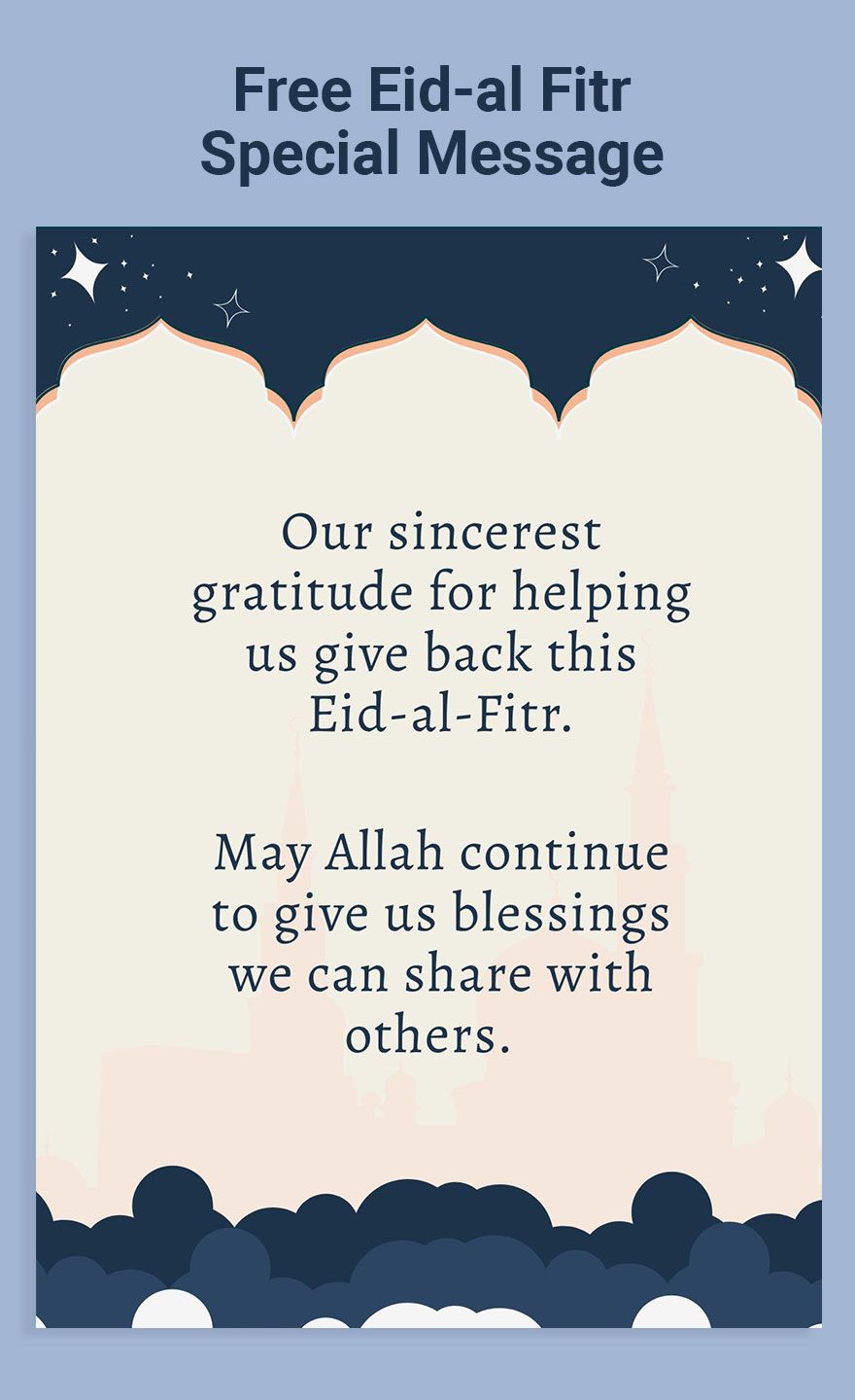 Eid al-Fitr Special Message