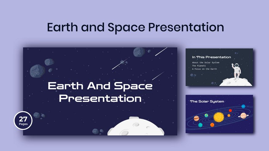 Earth And Space Presentation in PDF, PowerPoint, Google Slides - Download | Template.net