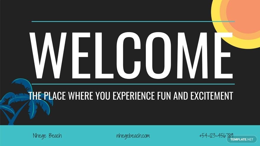 Welcome Sign Digital Signage Template