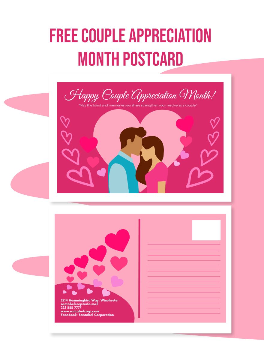 Couple Appreciation Month Postcard