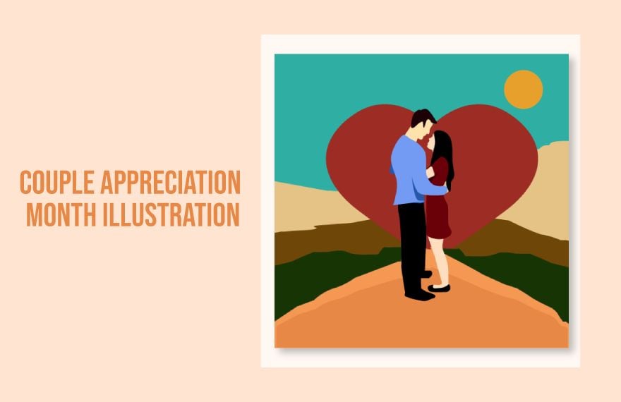 Couple Appreciation Month Illustration