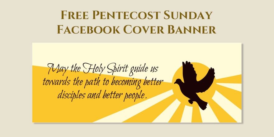 Pentecost Sunday Facebook Cover Banner