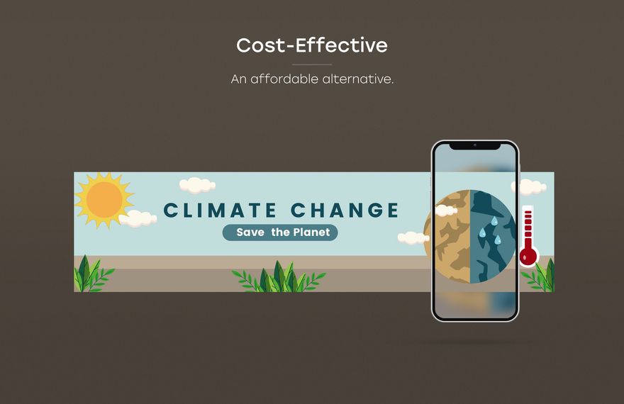 Free Climate Change Banner Template to Edit Online