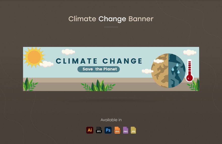 Free Climate Change Banner Template to Edit Online