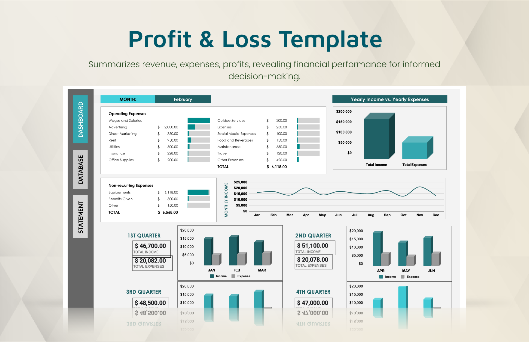 20 Small Business Excel Templates Bundle