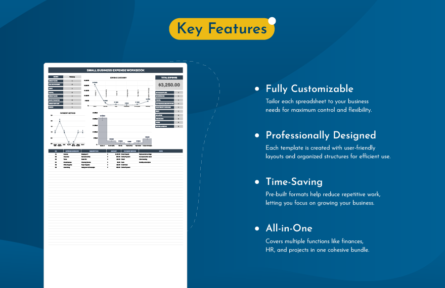 20 Small Business Excel Templates Bundle