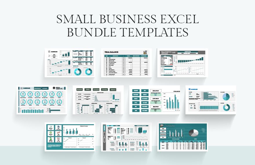 20 Small Business Excel Templates Bundle Google Sheets, Excel