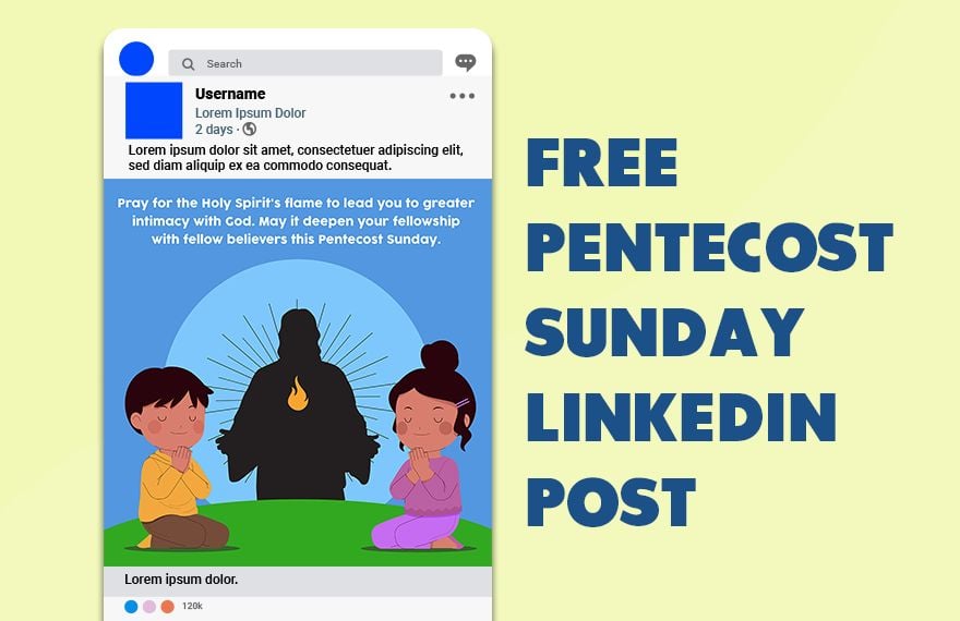 Pentecost Sunday Linkedin Post