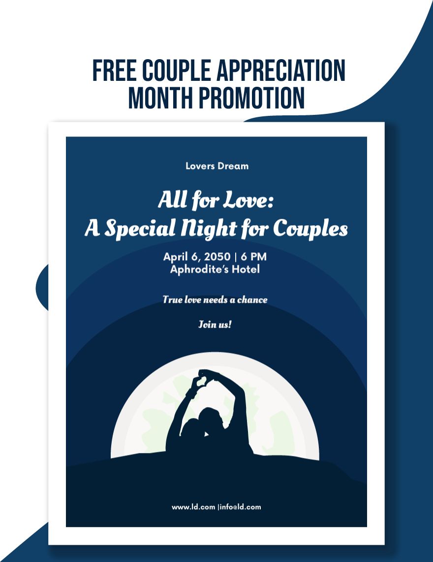 Free Couple Appreciation Month Promotion in Word, Google Docs, Illustrator, PSD, EPS, SVG, JPG, PNG