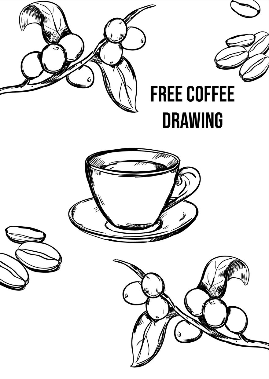 Free Coffee Drawing