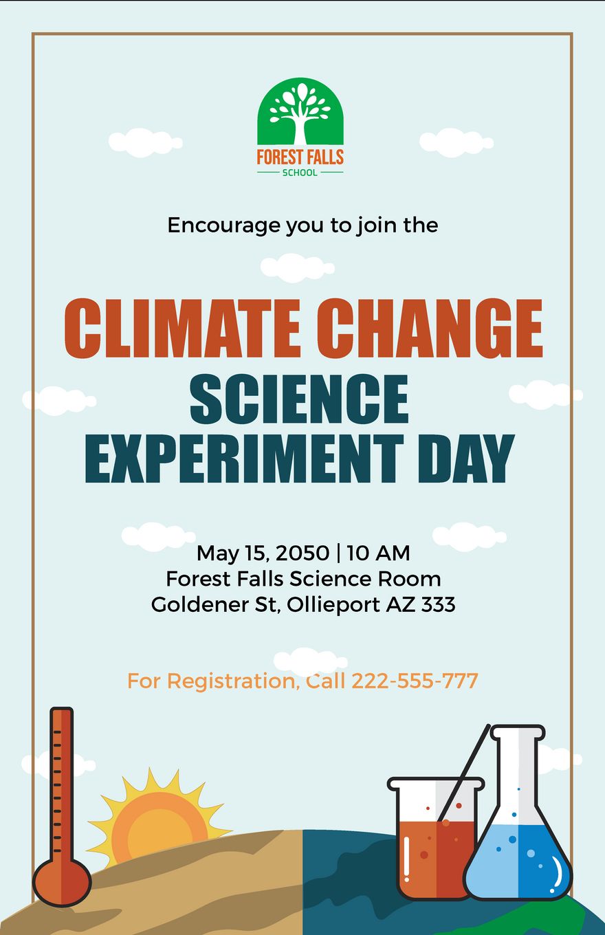 Free Climate Change Poster Template to Edit Online Free Climate Change Poster Template to Edit Online