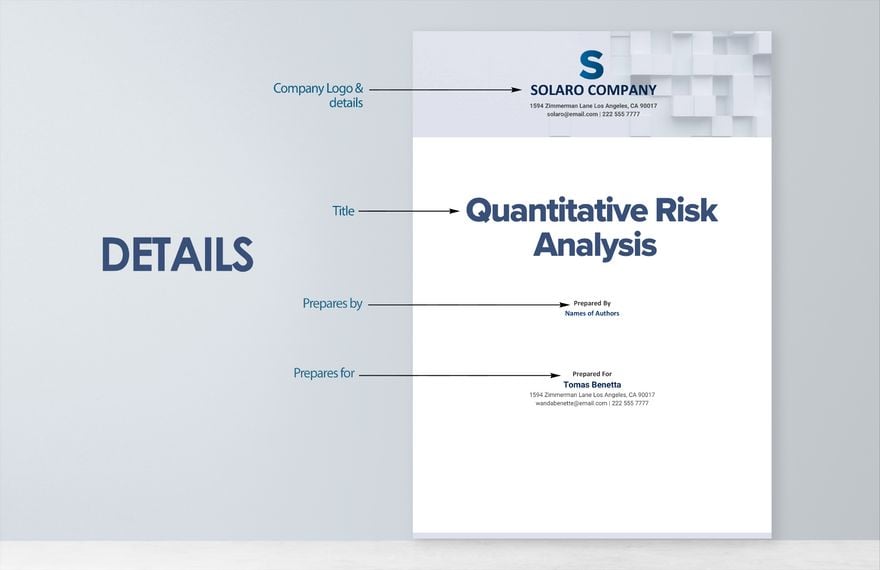 Quantitative Risk Analysis Template