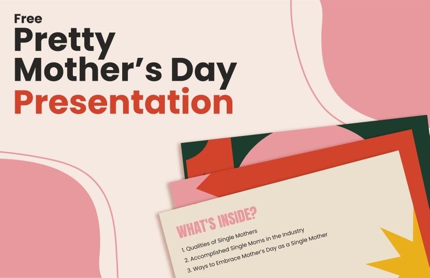 Pretty Mother's Day Presentation in PDF, PowerPoint, Google Slides