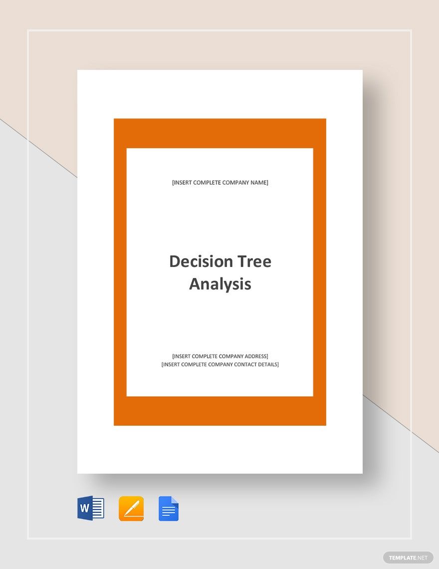 Example of Decision Tree Analysis Template in Word, Google Docs, Apple Pages