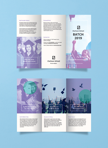 free brochure templates in psd download ready made template net graduation brochure templates