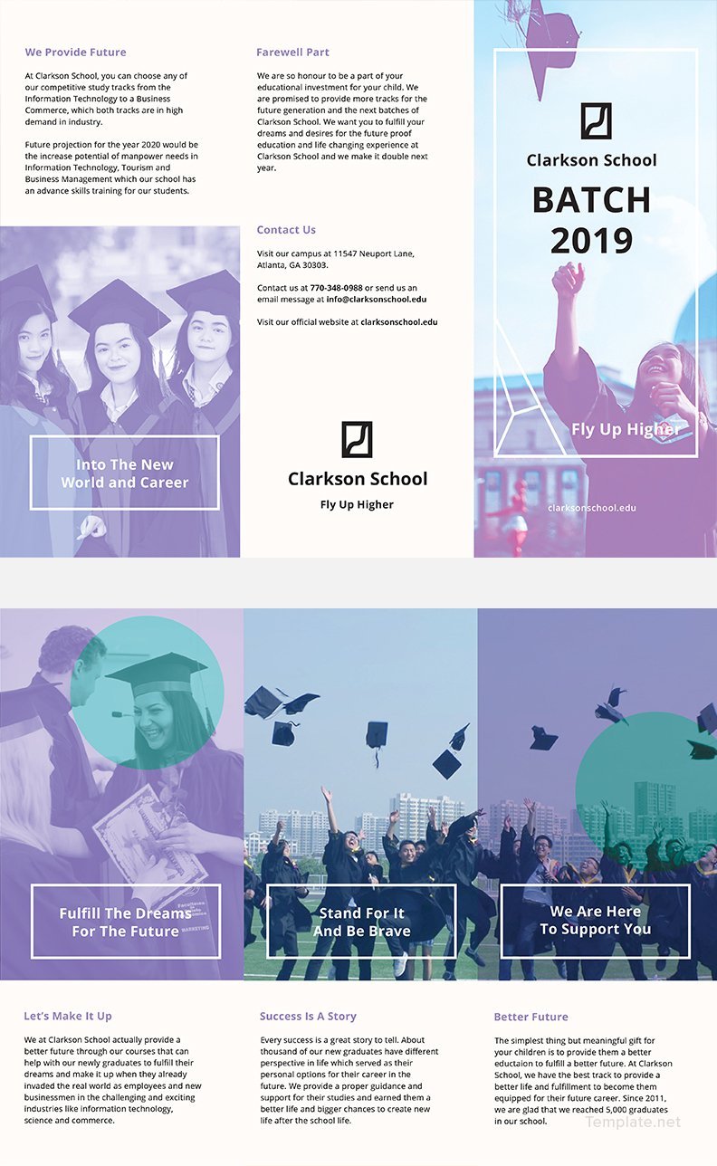Free Graduation Brochure Template in PSD, MS Word, Publisher
