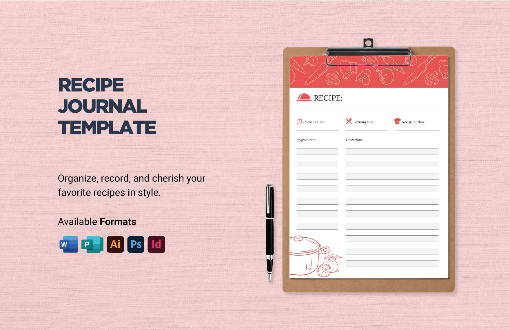 Recipe Journal Template