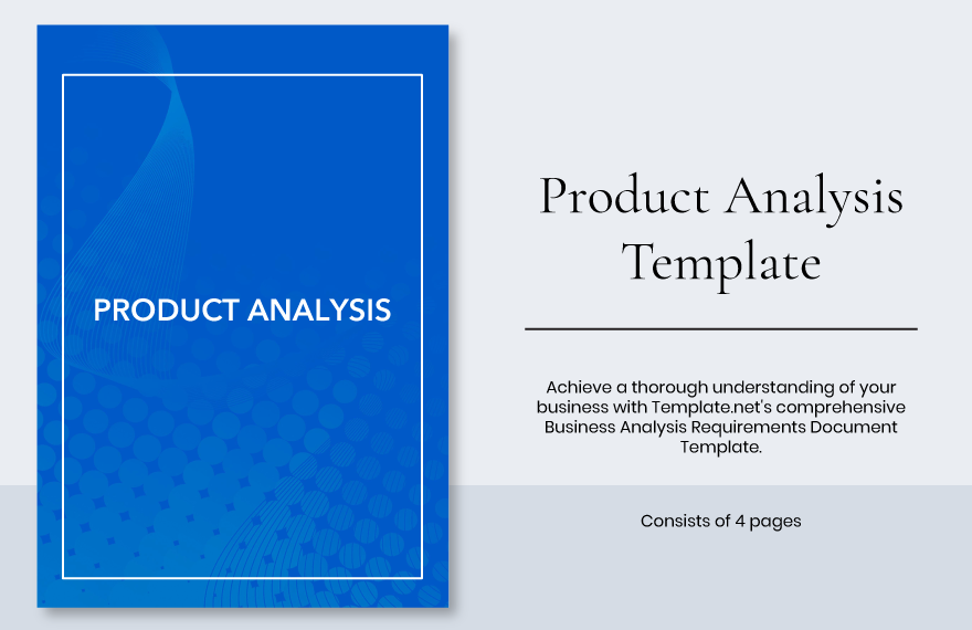 Product Analysis Template in Word, Google Docs, Apple Pages