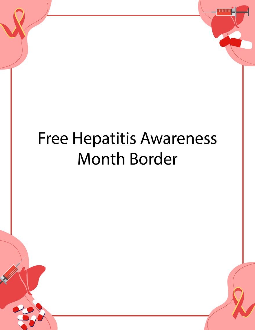 Hepatitis Awareness Month Border