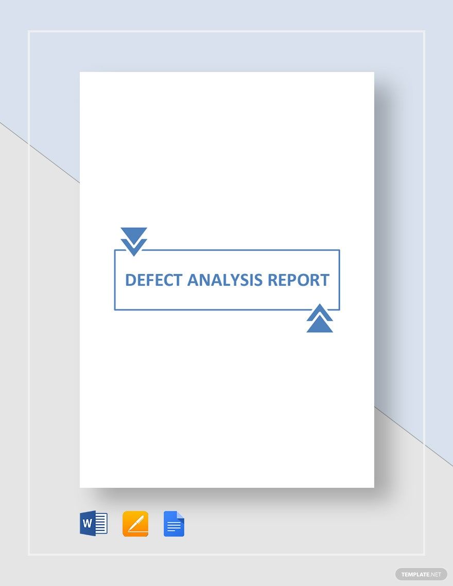 Defect Analysis Report Template