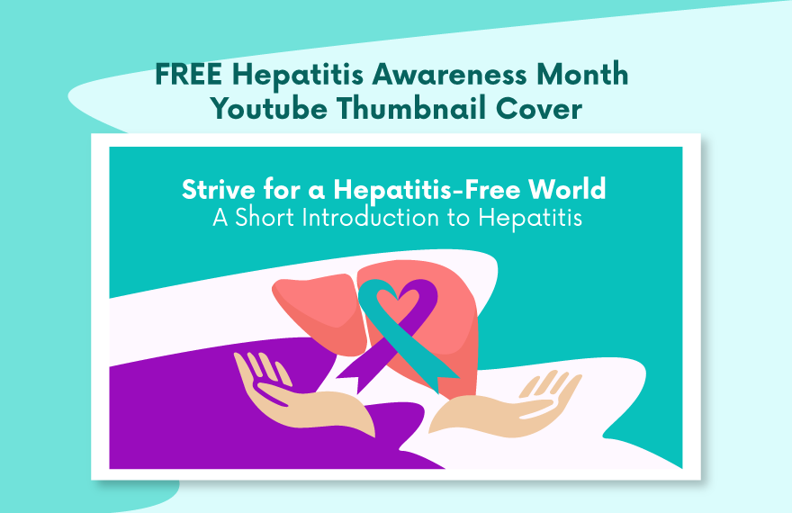 Hepatitis Awareness Month Youtube Thumbnail Cover