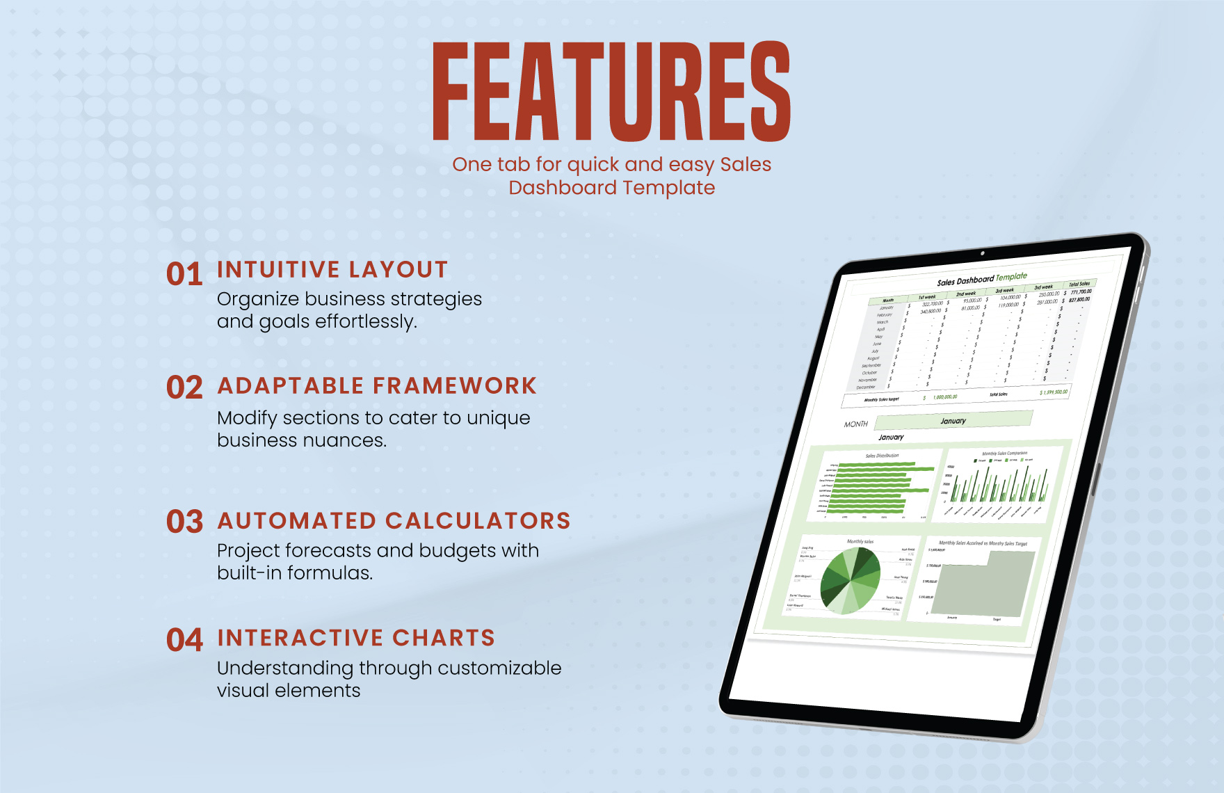 Sales Dashboard Template