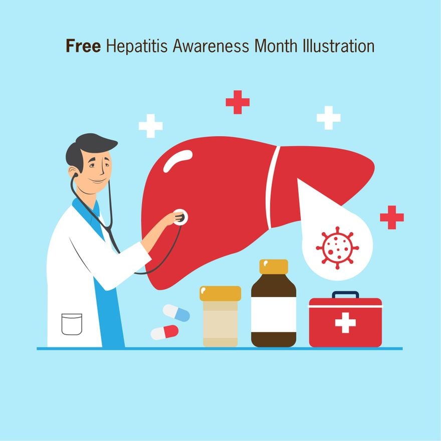 Hepatitis Awareness Month Illustration