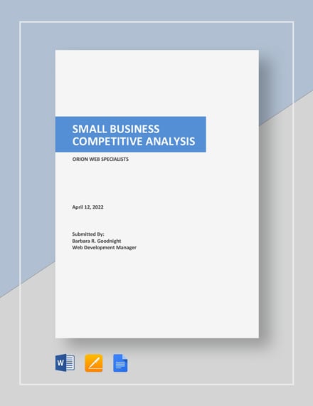 Small Business Competitive Analysis
