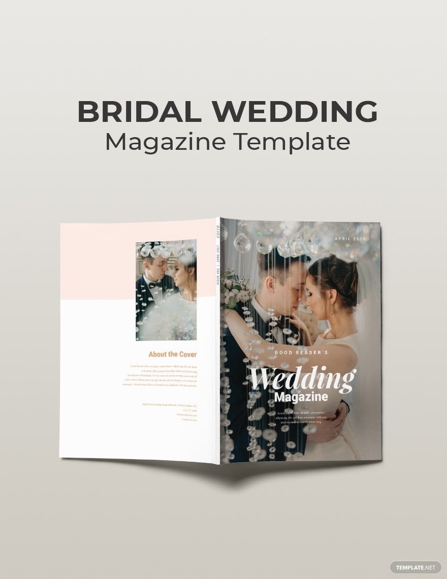 Bridal Wedding Magazine Template