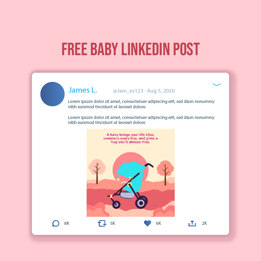 Baby Linkedin Post