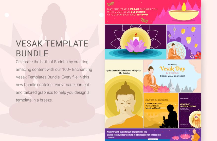 vesak day graphic