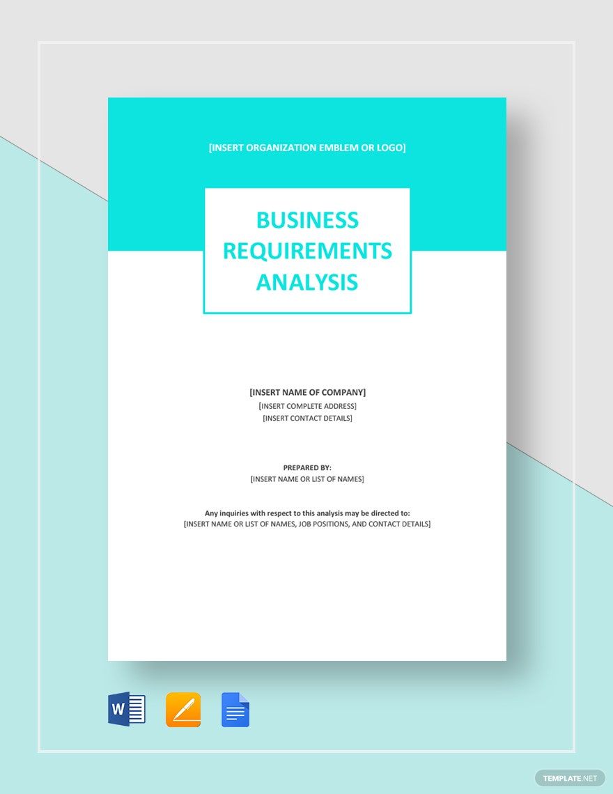 Business Requirements Analysis Template