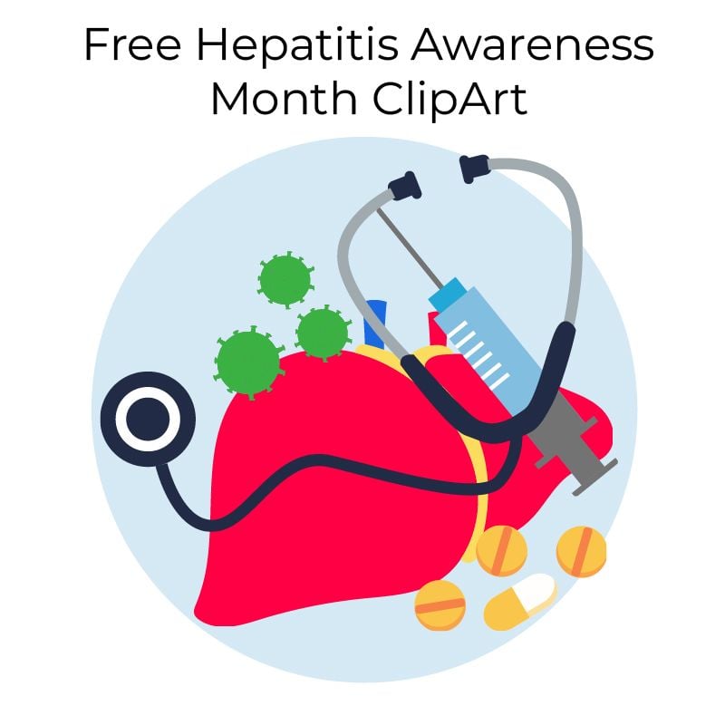 Free Hepatitis Awareness Month ClipArt in Illustrator, PSD, EPS, SVG, JPG, PNG