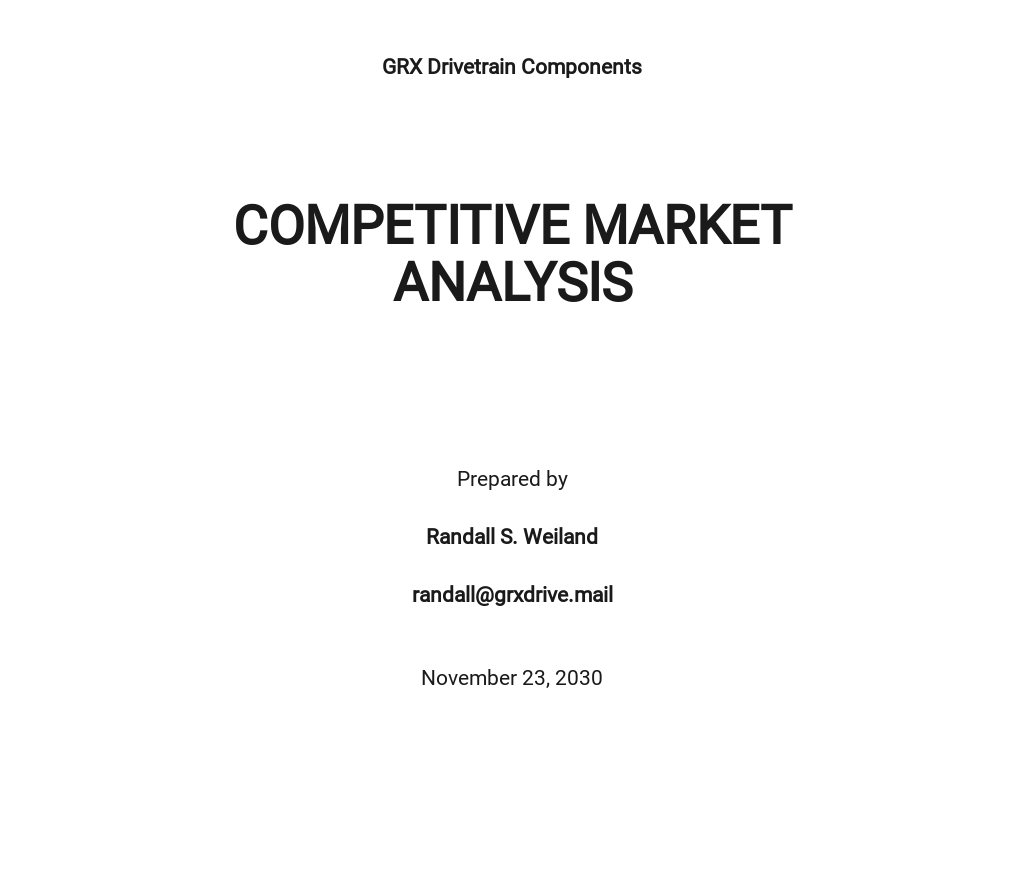 FREE Target Market Analysis Templates - Word (DOC) | Google Docs ...