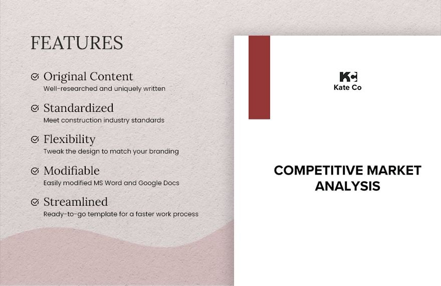 Competitive Market Analysis Template