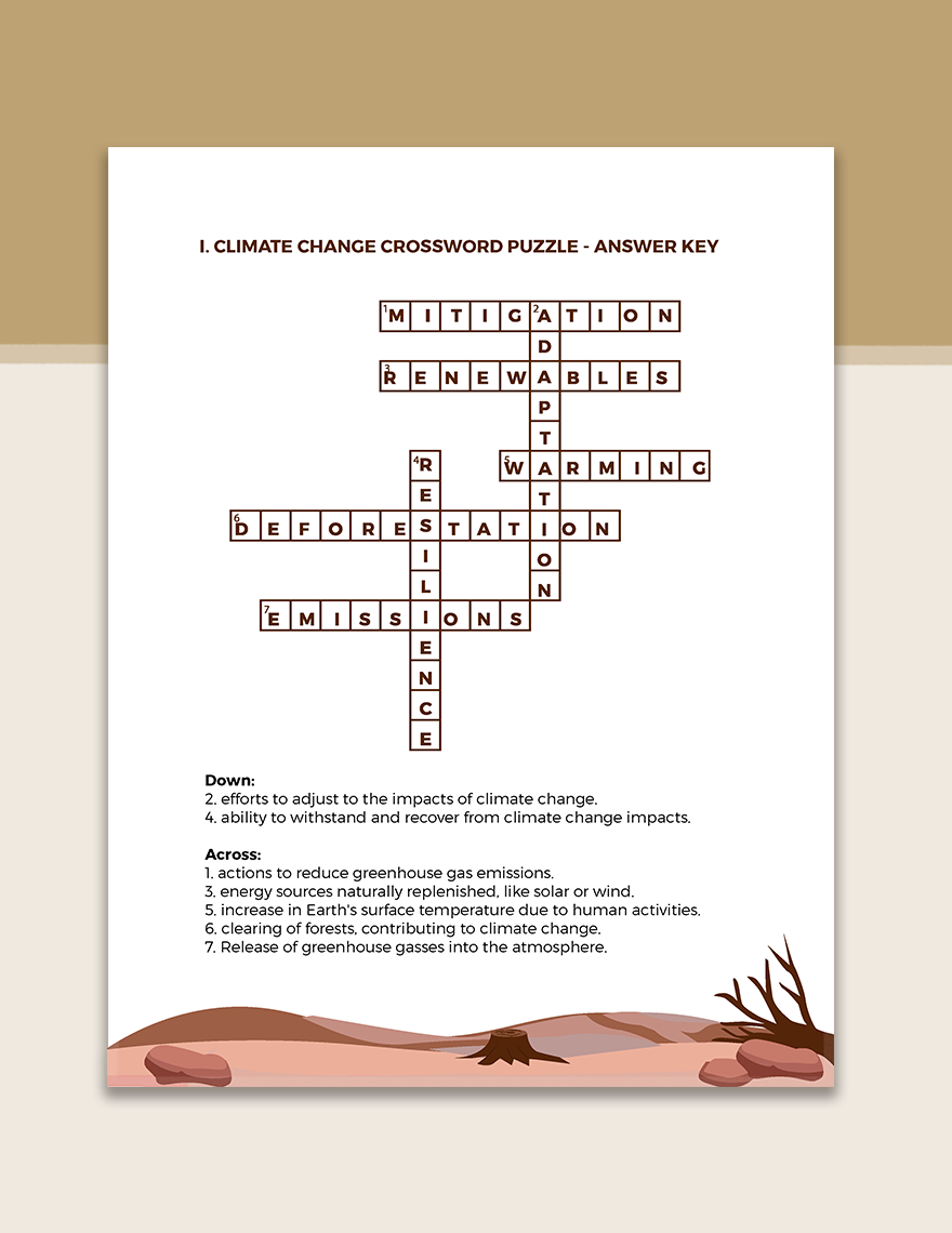 Free Climate Change Puzzle Template to Edit Online
