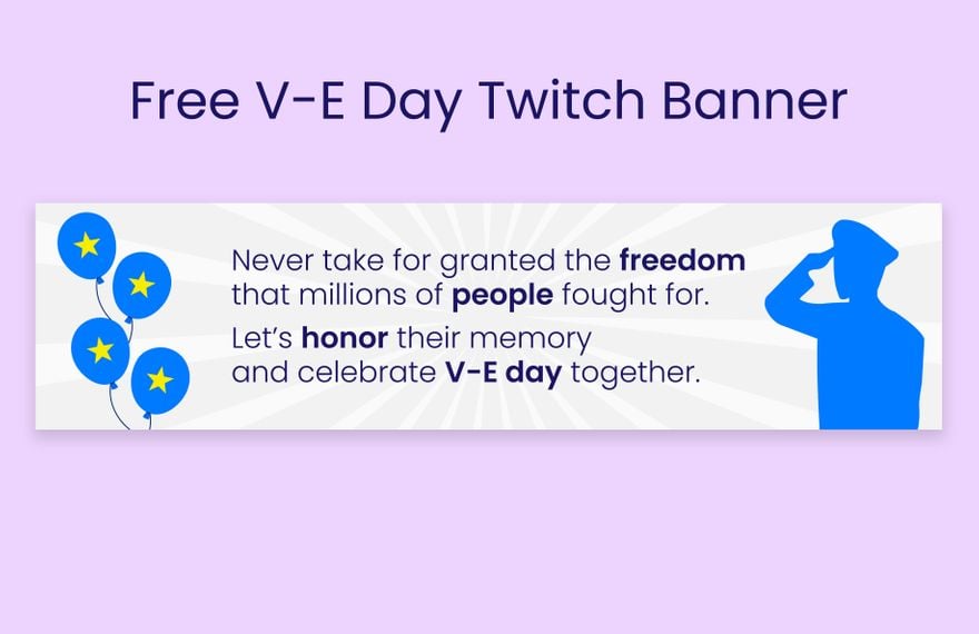 V-E Day Twitch Banner