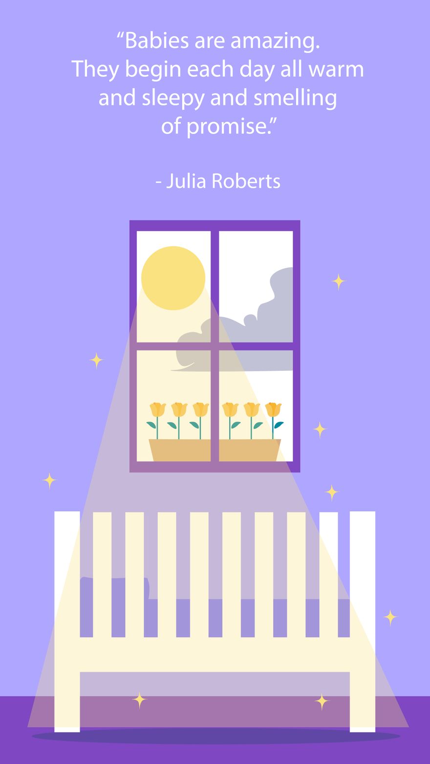 Free Baby Quote in Illustrator, JPG