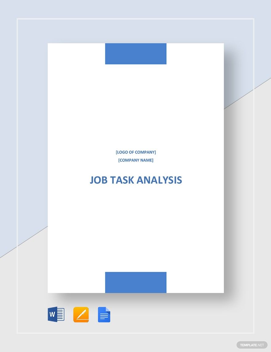 Job Task Analysis Template