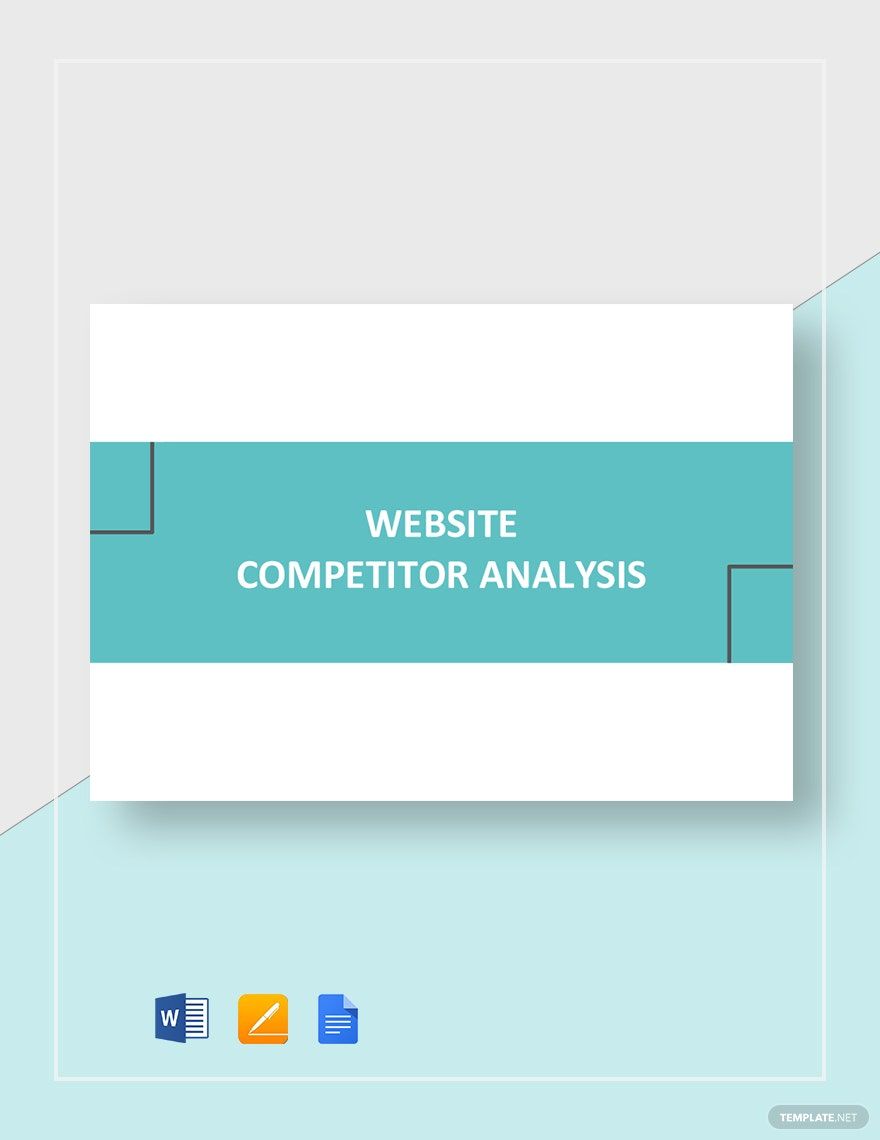 Website Competitor Analysis Template