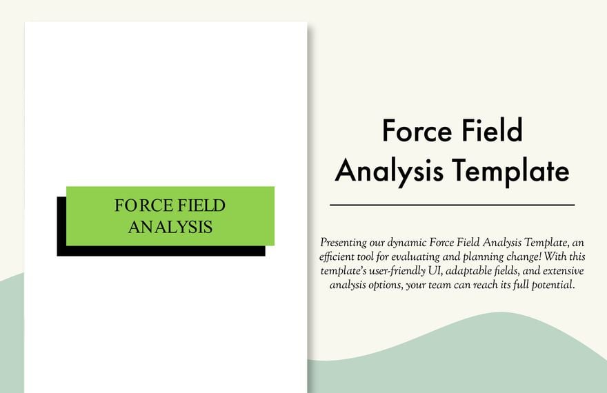 Force Field Analysis Template