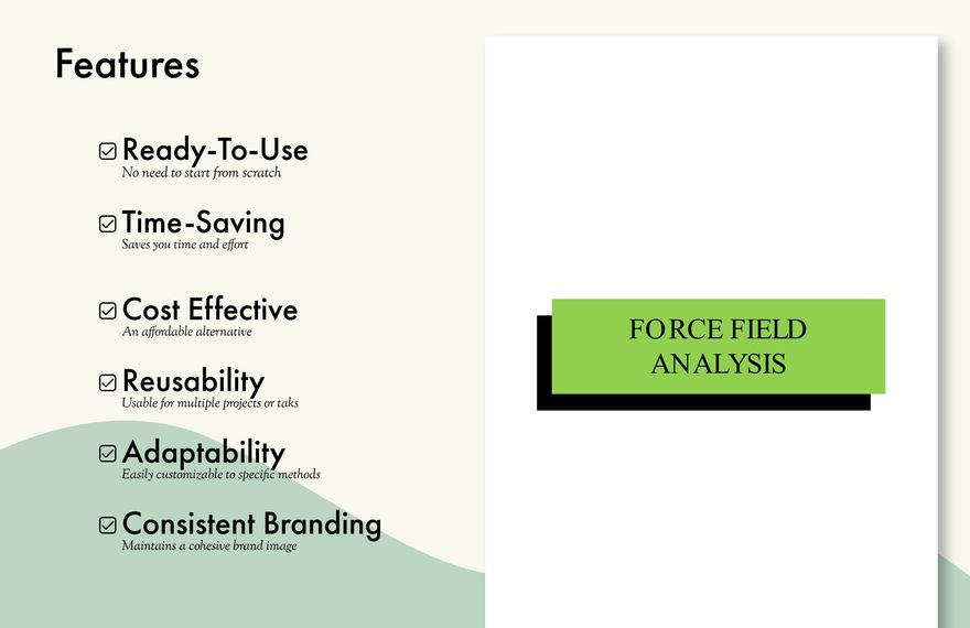 Force Field Analysis Template