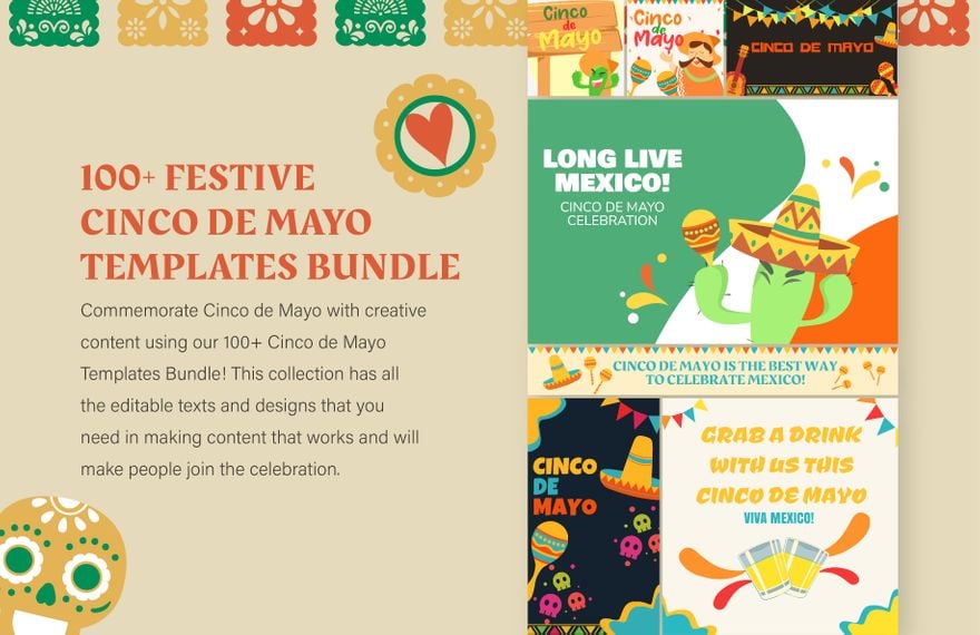 Free 100+ Festive Cinco de Mayo Templates Bundle