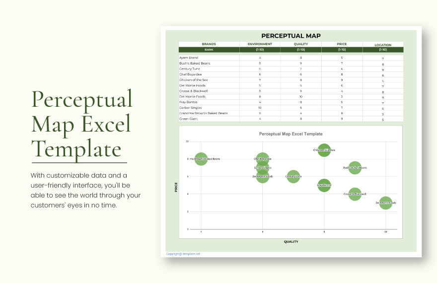 Perceptual Map Excel Template - Google Sheets, Excel | Template.net
