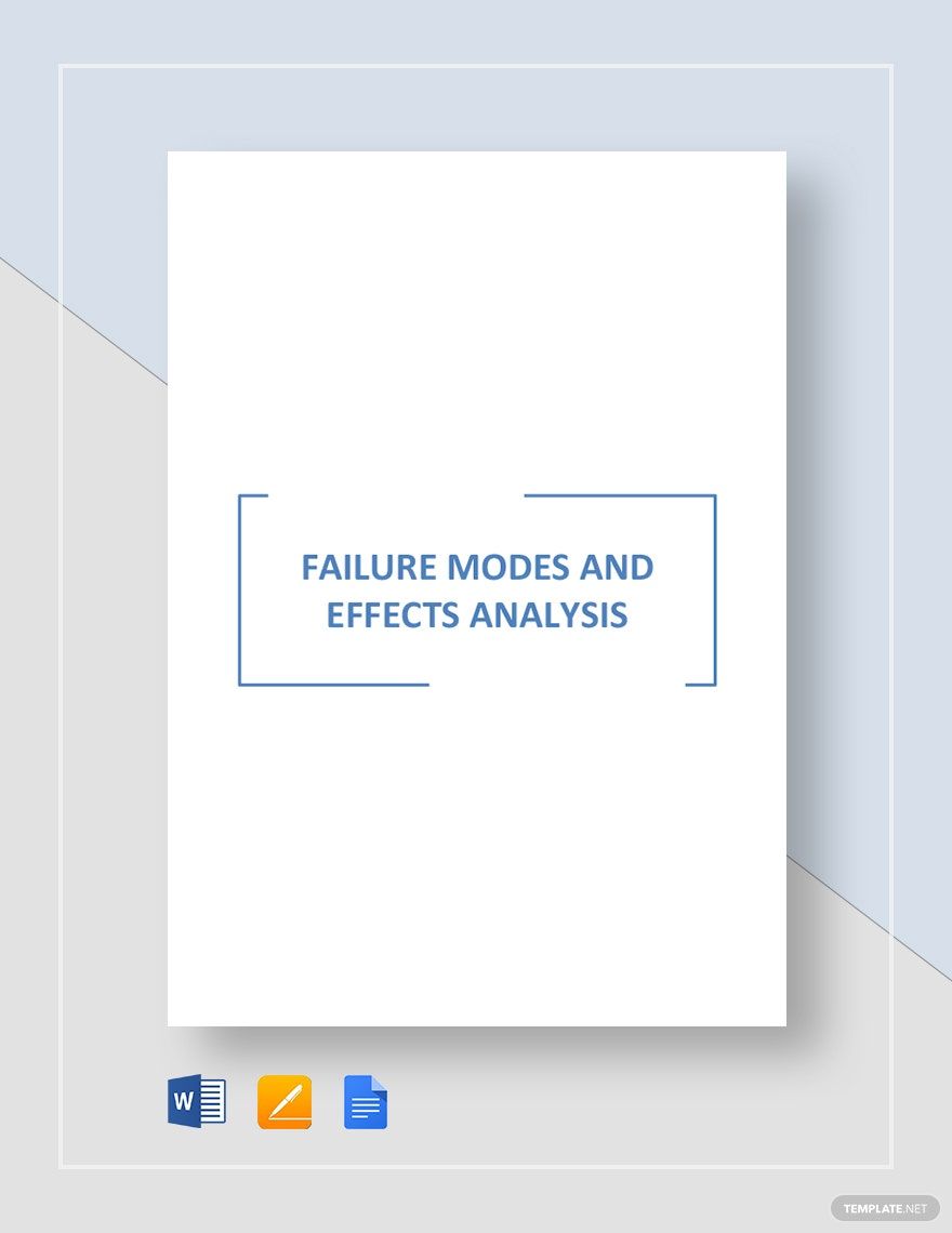 Failure Analysis Template in Word, Google Docs, Apple Pages