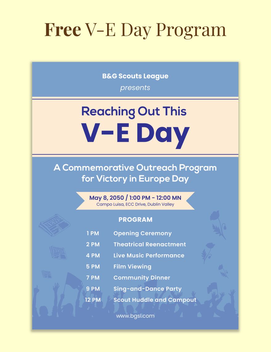 V-E Day Program
