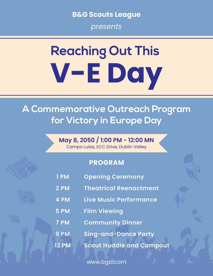 V-E Day Program