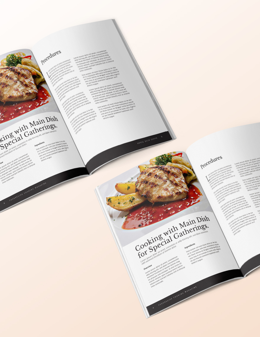 Cooking Magazine Template