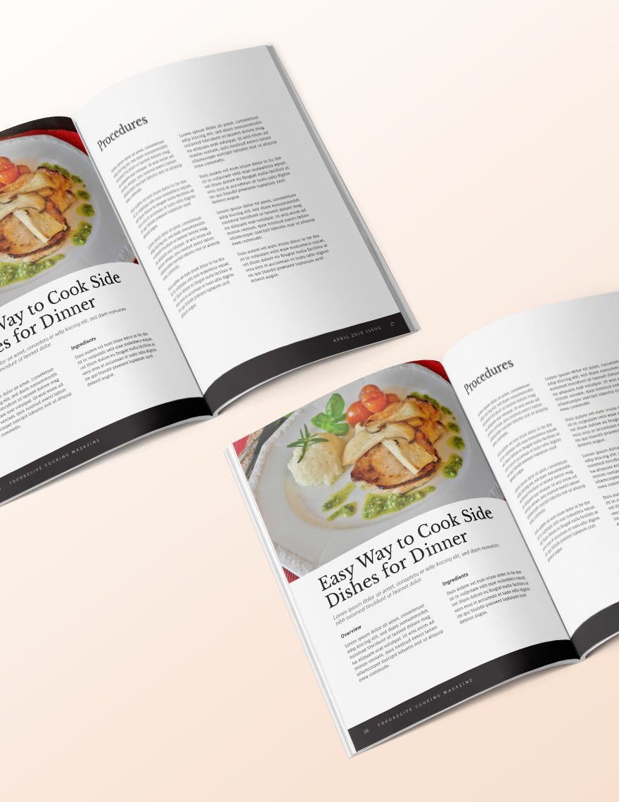 Cooking Magazine Template